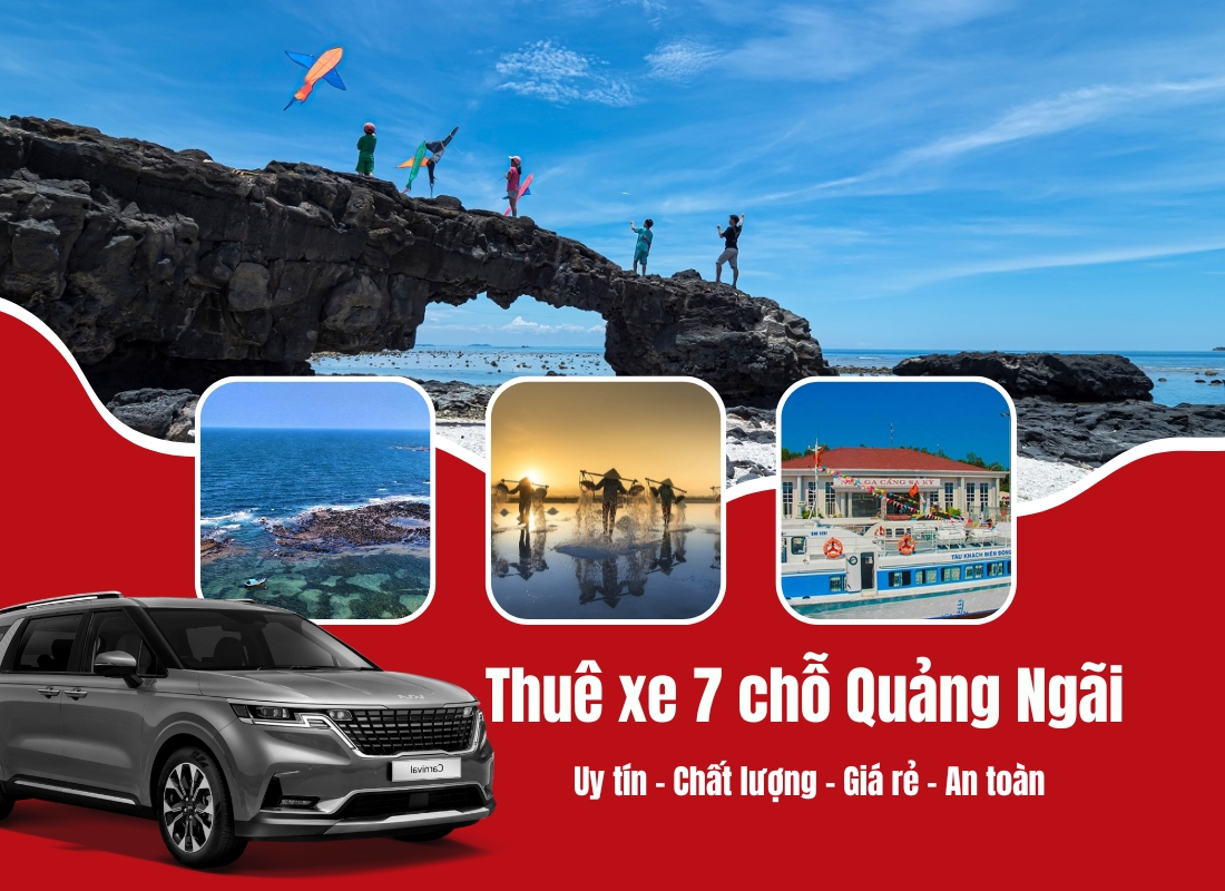 thuê xe 7 chỗ Quảng Ngãi đi Đà Nẵng Thuê xe 7 chỗ Quảng Ngãi
